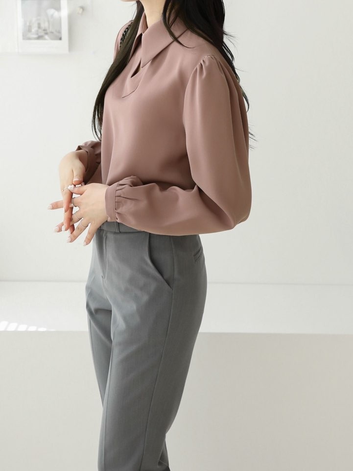 スリットカラーパフブラウス | 詳細画像16