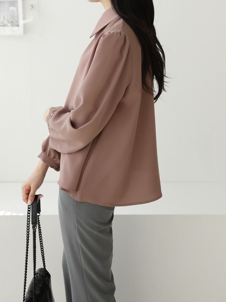 スリットカラーパフブラウス | 詳細画像17