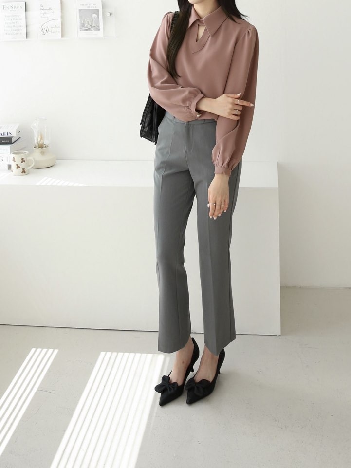 スリットカラーパフブラウス | 詳細画像19