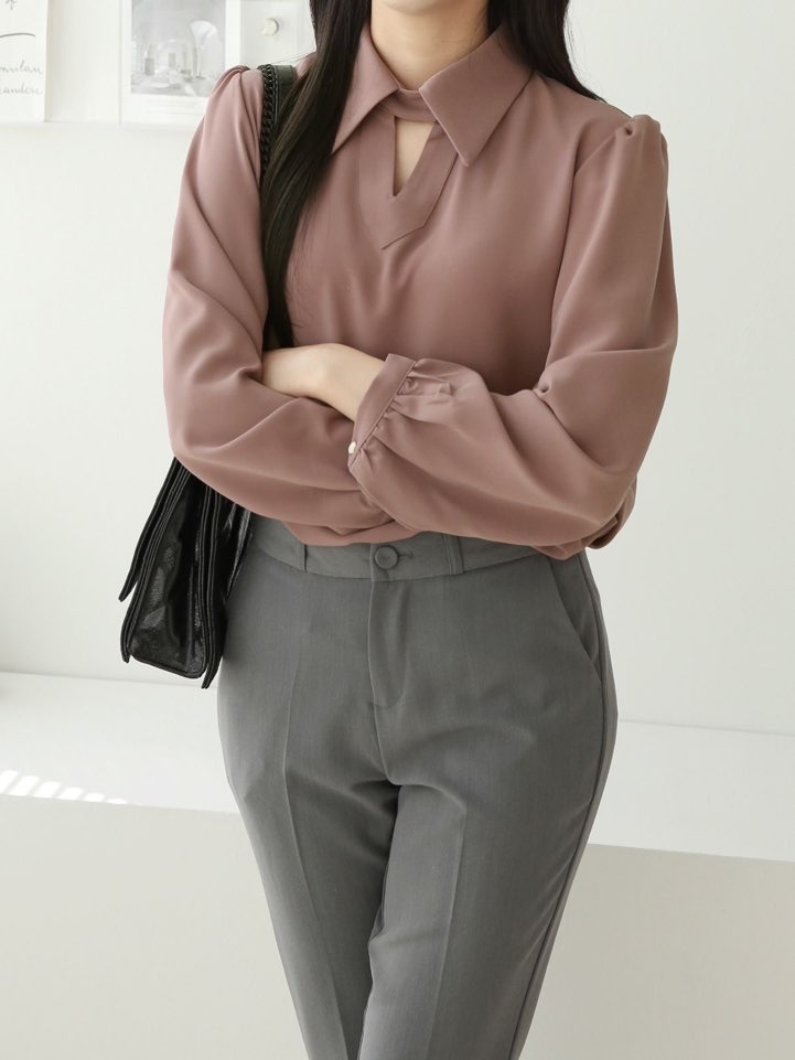 スリットカラーパフブラウス | 詳細画像22