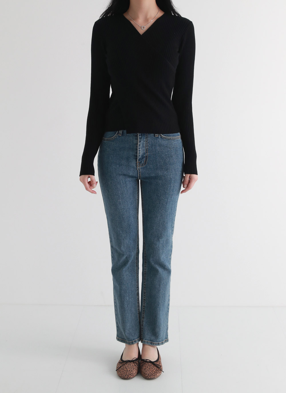 リブカシュクールVネックニット | DHOLIC | 詳細画像7