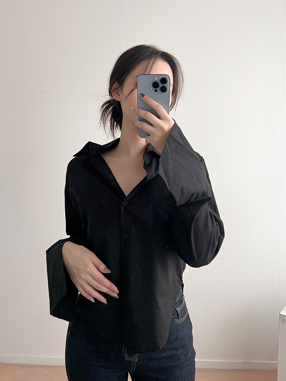 ラウンドヘムコットンシャツ | 詳細画像17