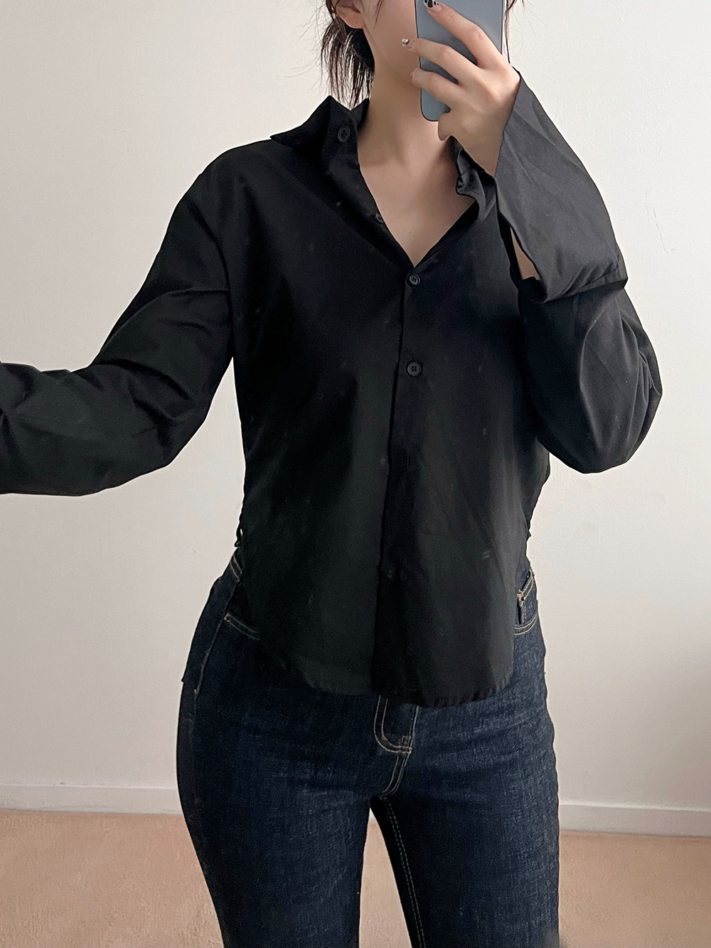 ラウンドヘムコットンシャツ | 詳細画像18