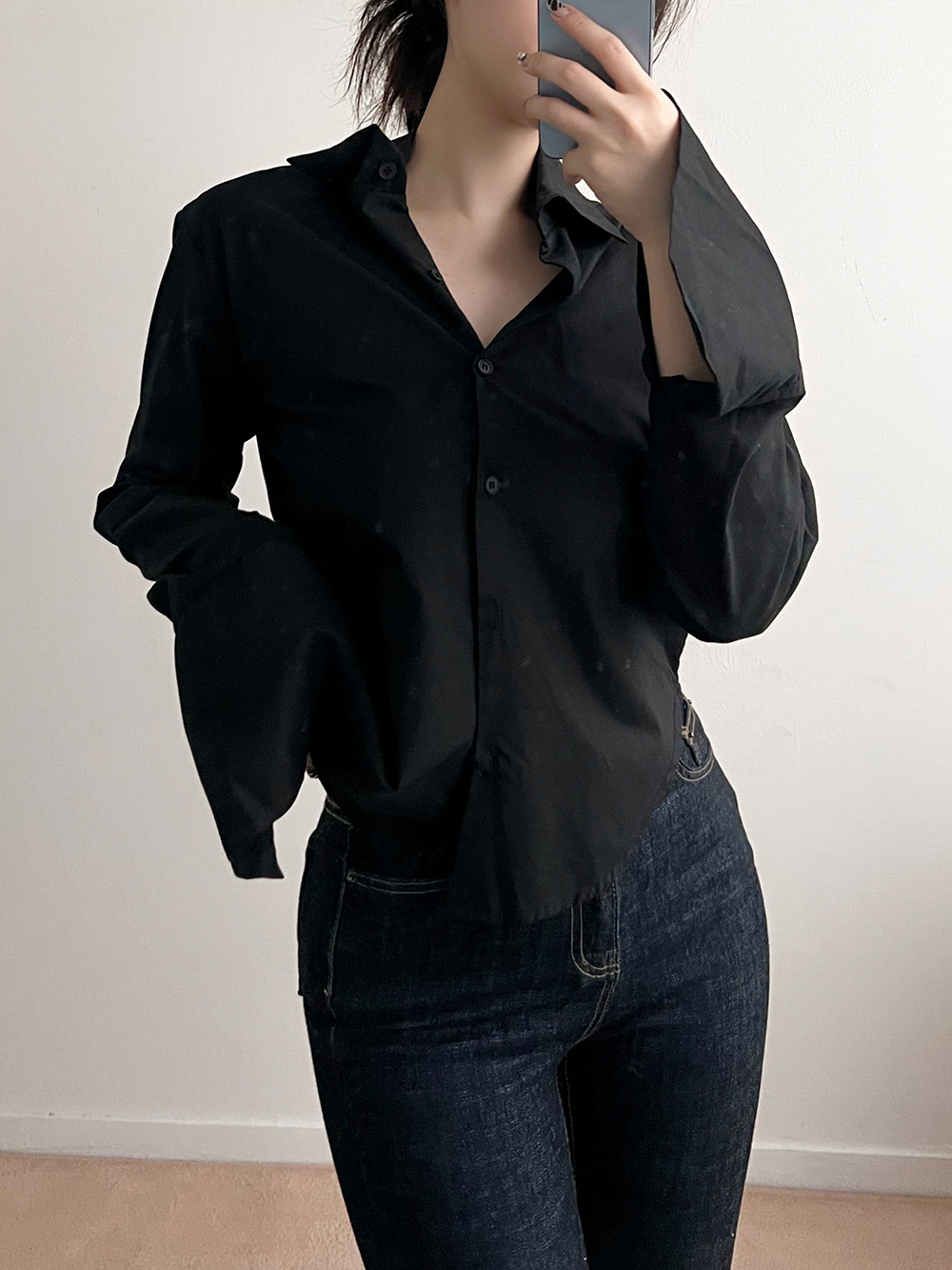 ラウンドヘムコットンシャツ | 詳細画像20