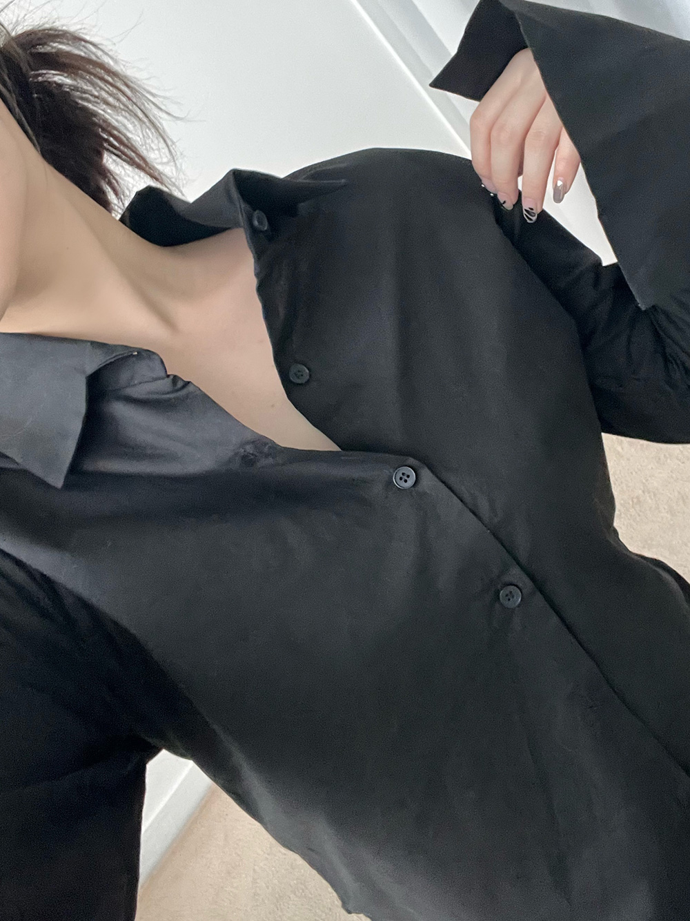 ラウンドヘムコットンシャツ | 詳細画像22