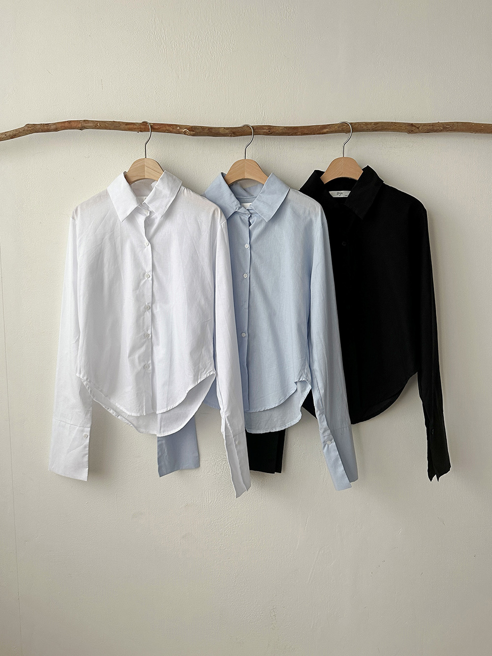 ラウンドヘムコットンシャツ | 詳細画像25