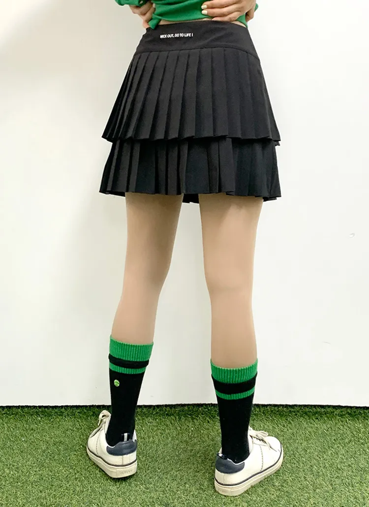 ダブルプリーツスカートパンツ | voer | 詳細画像1