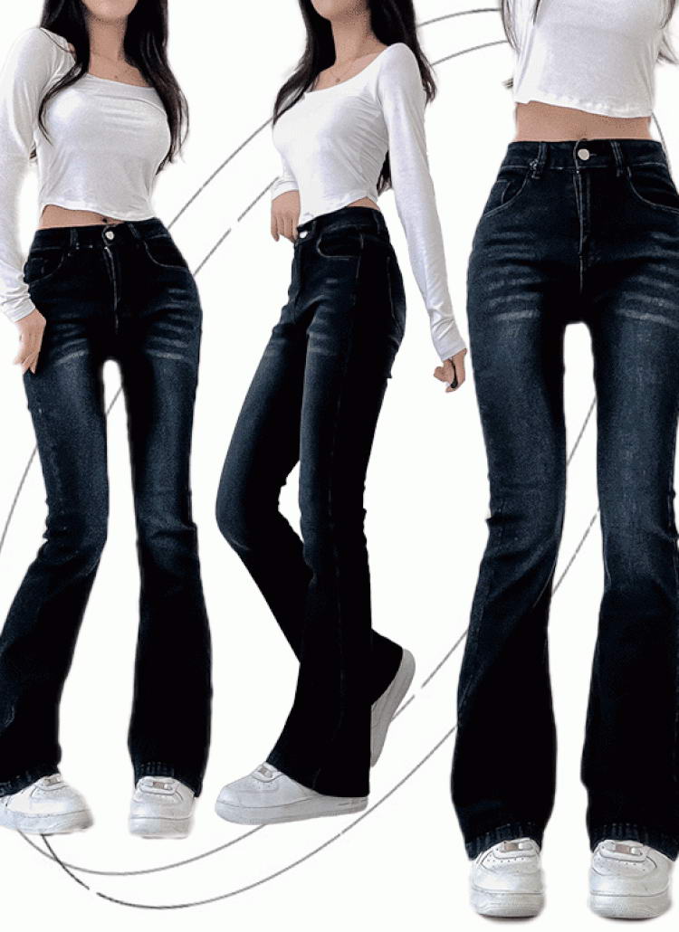 お歳暮 人気 オシャレ 3TYPE裏起毛フレアデニムパンツ レディースファッション通販 | パンツ