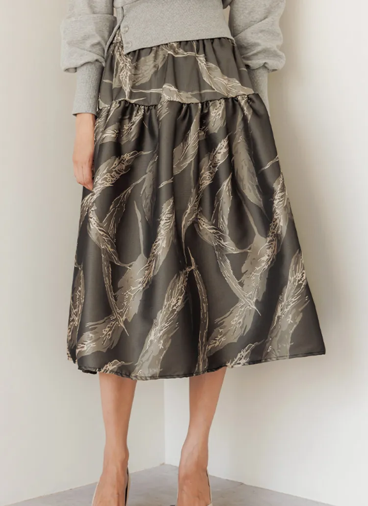 ゴールドジャガードスカート | レディースファッション通販 - DHOLIC 