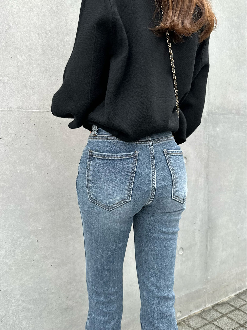 ウォッシュ フレアデニムパンツ r-3238 MaxDstr藍色ウォッシュドフレアデニムパンツ | mblueshop
