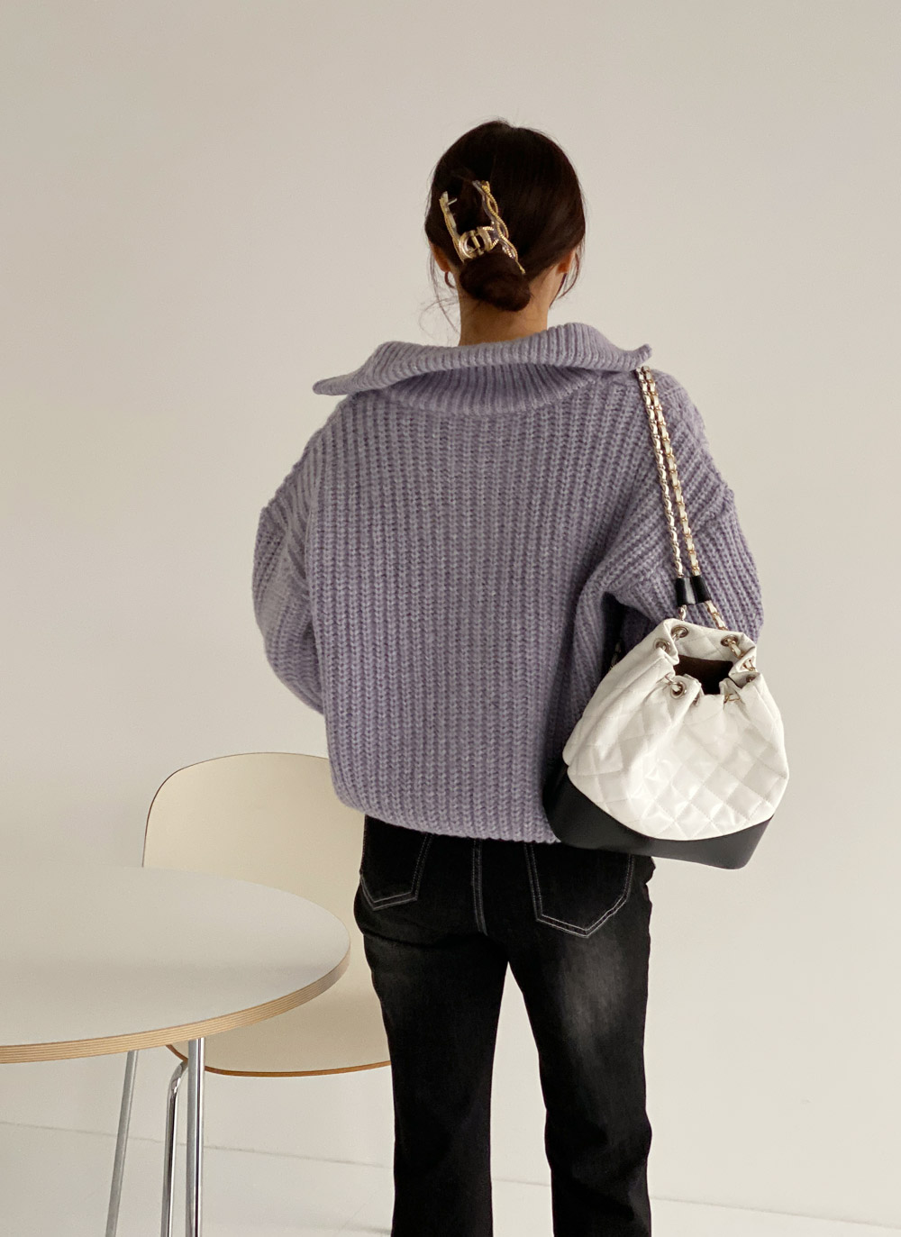 2WAYケーブルジップカーディガン | DHOLIC | 詳細画像6