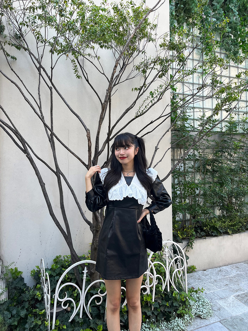 フェイクレザーミニワンピース | レディースファッション通販 - DHOLIC