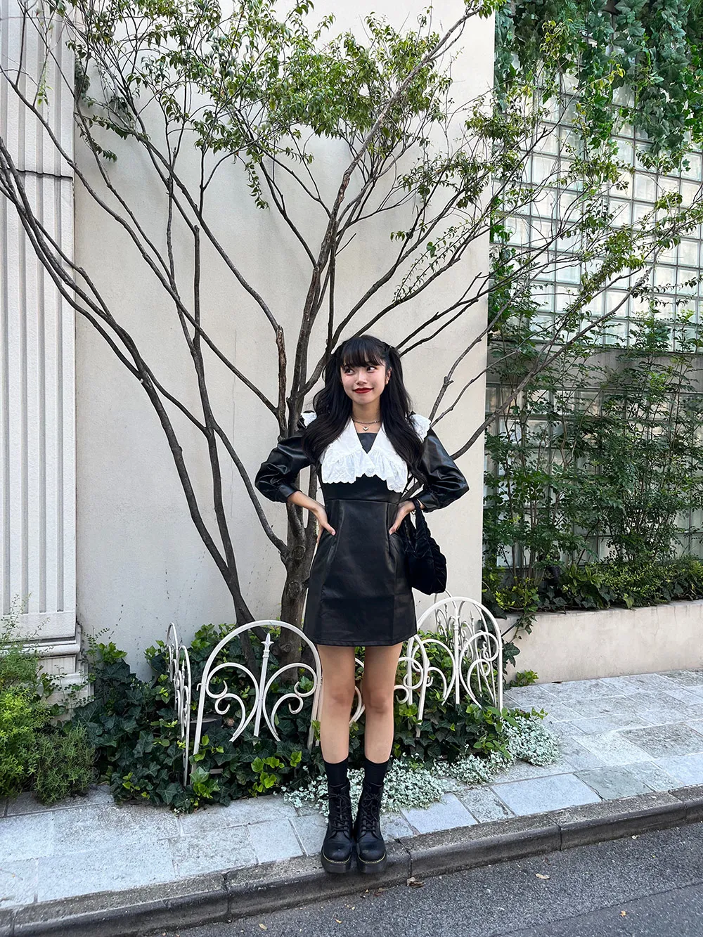 フェイクレザーミニワンピース | レディースファッション通販 - DHOLIC 