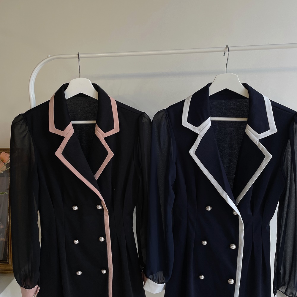 ツーピー風ダブルボタンワンピース | Rlab store