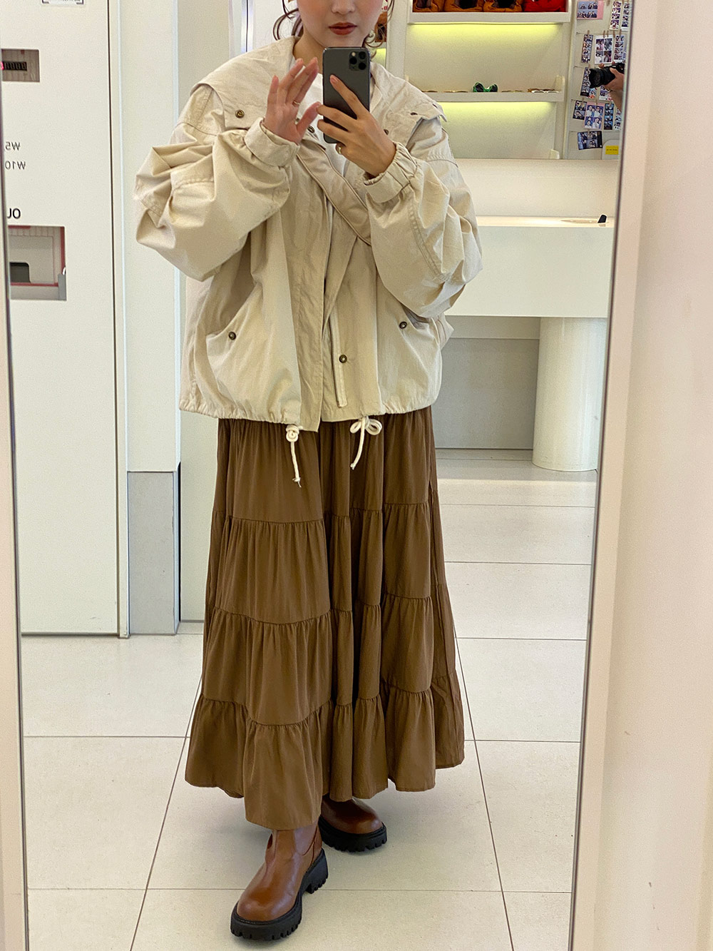 ロングティアードスカート | 詳細画像12