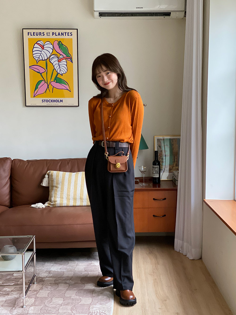 ベルト付ワイドスラックス | 詳細画像4