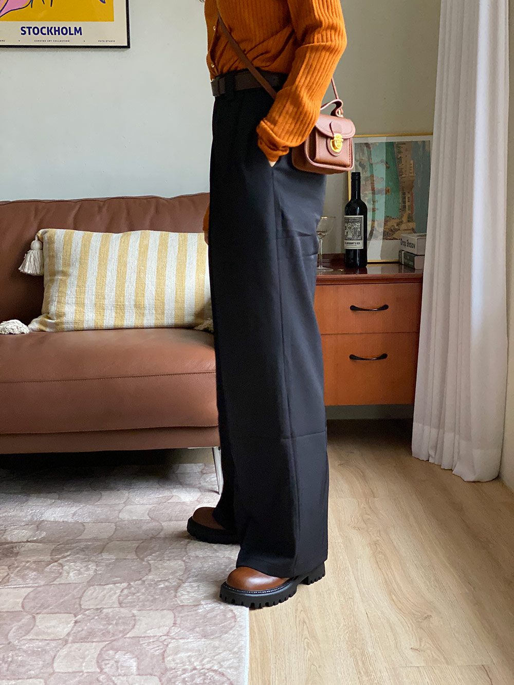 ベルト付ワイドスラックス | 詳細画像6