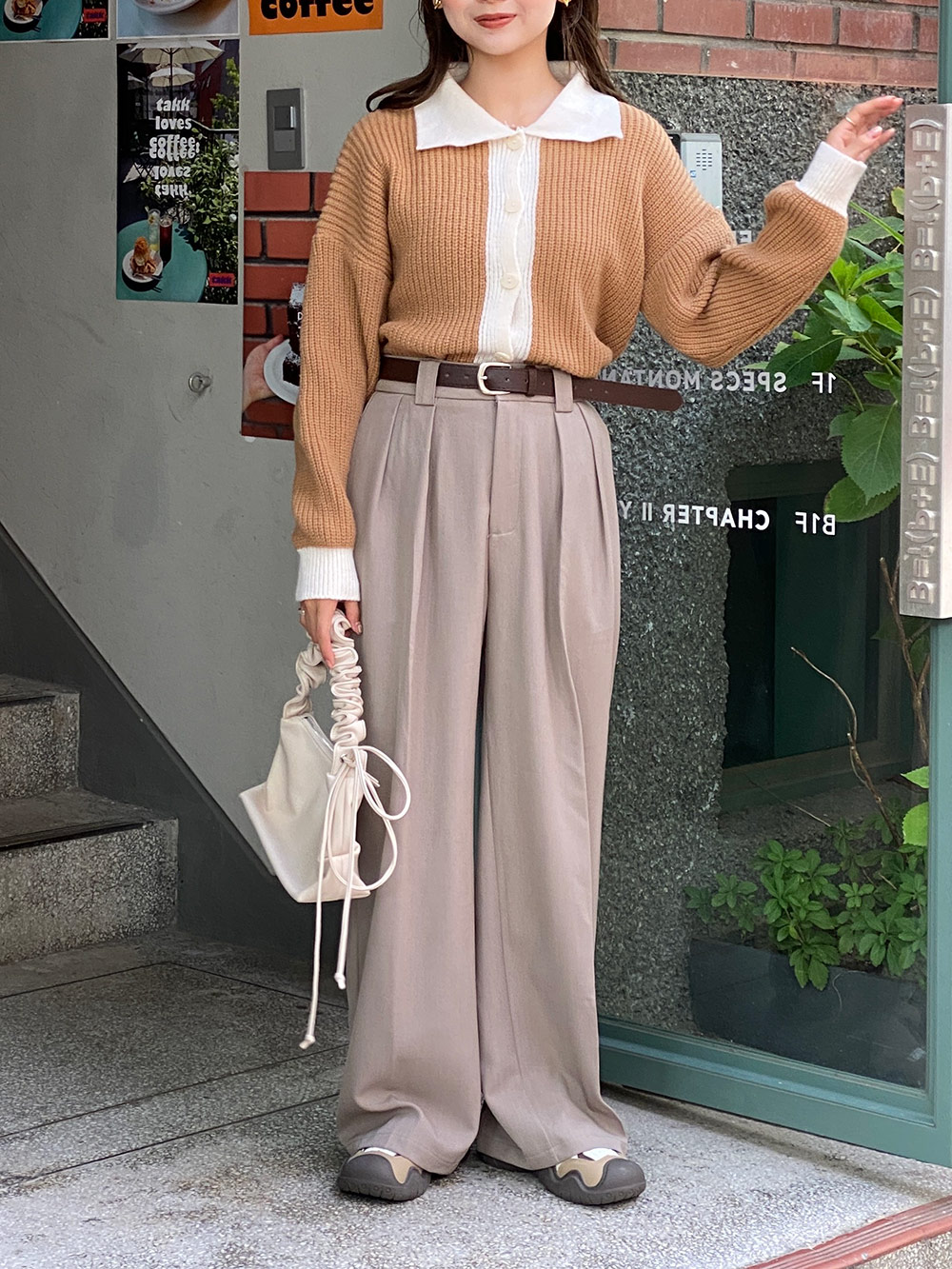 ベルト付ワイドスラックス | 詳細画像7