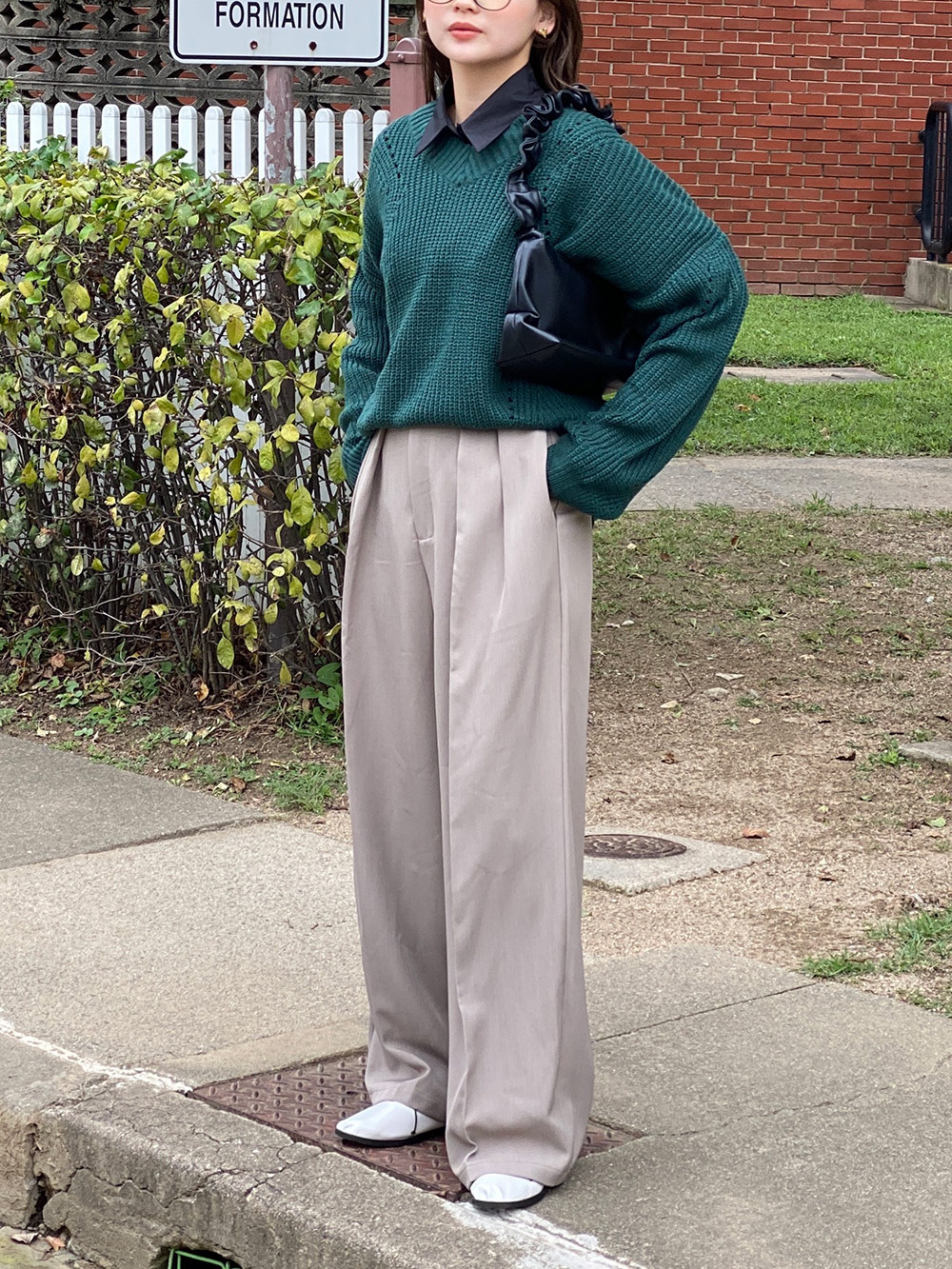 ベルト付ワイドスラックス | 詳細画像29