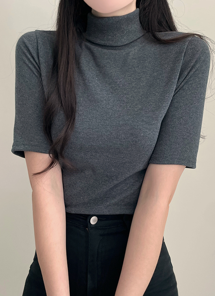 タートルネック半袖Tシャツ | レディースファッション通販 - DHOLIC