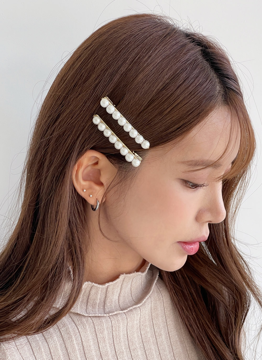 フェイクパールヘアクリップ2SET | DHOLIC | 詳細画像4