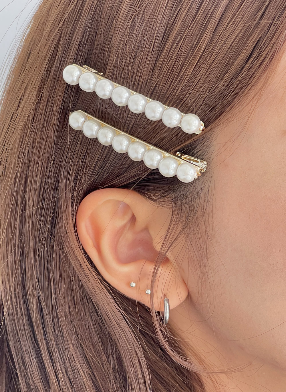 フェイクパールヘアクリップ2SET | DHOLIC | 詳細画像10