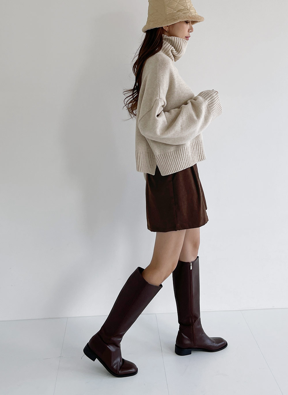 ウール混ハイネッククロップドニット | DHOLIC | 詳細画像7