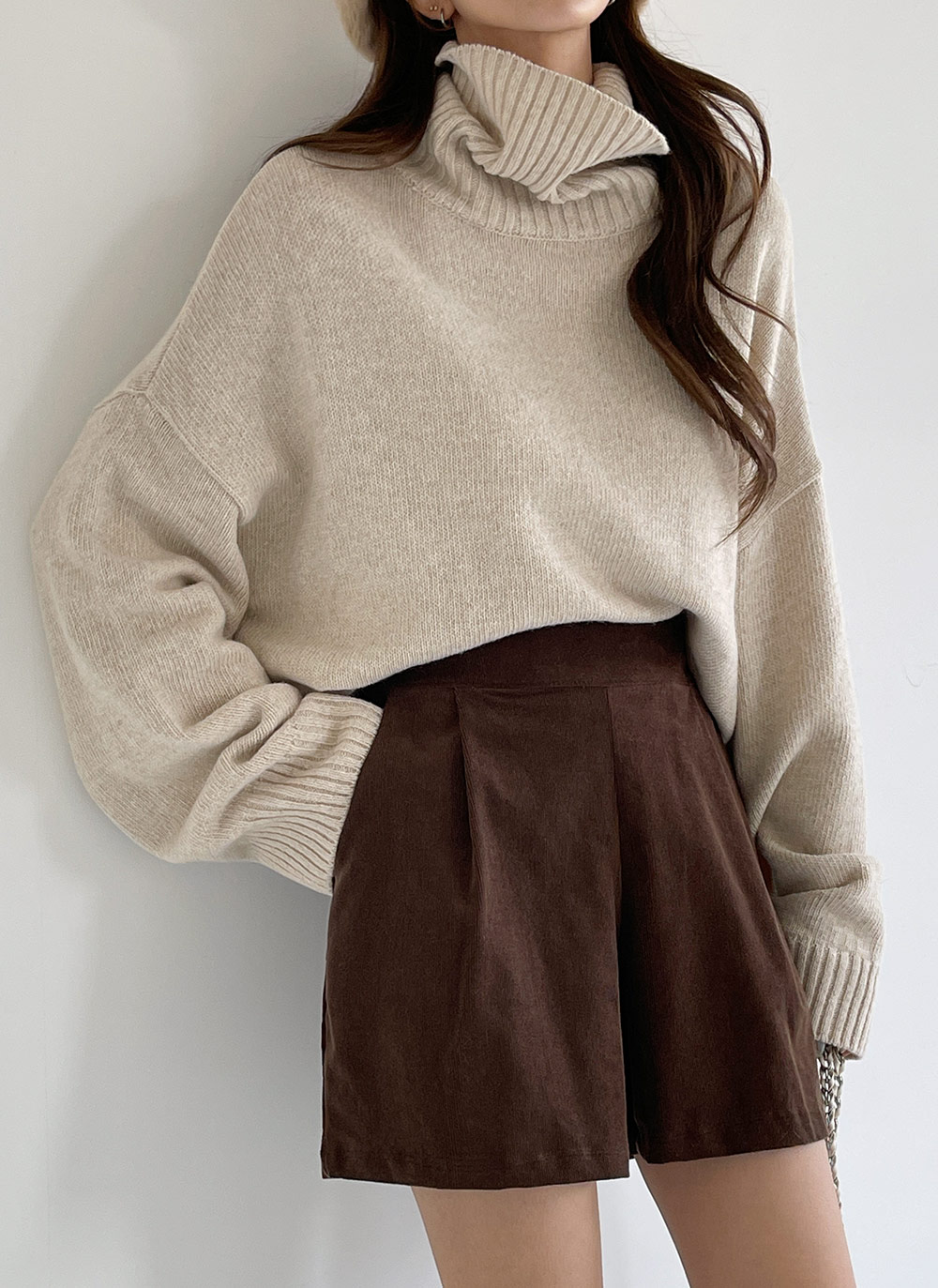 ウール混ハイネッククロップドニット | DHOLIC | 詳細画像8