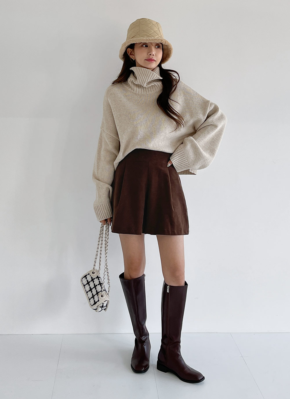 ウール混ハイネッククロップドニット | DHOLIC | 詳細画像9