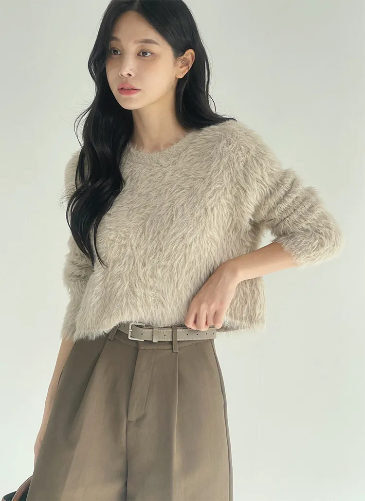 ファータッチラウンドニット | DHOLIC | 詳細画像1