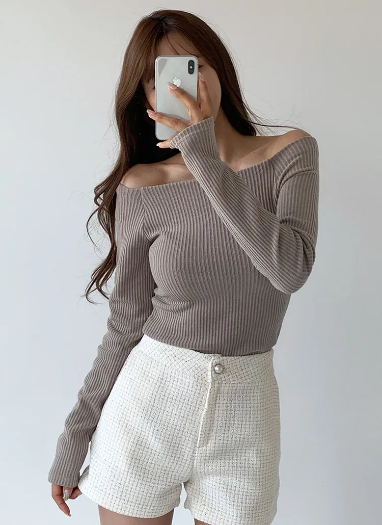 2WAYリブ長袖Tシャツ | DHOLIC | 詳細画像1