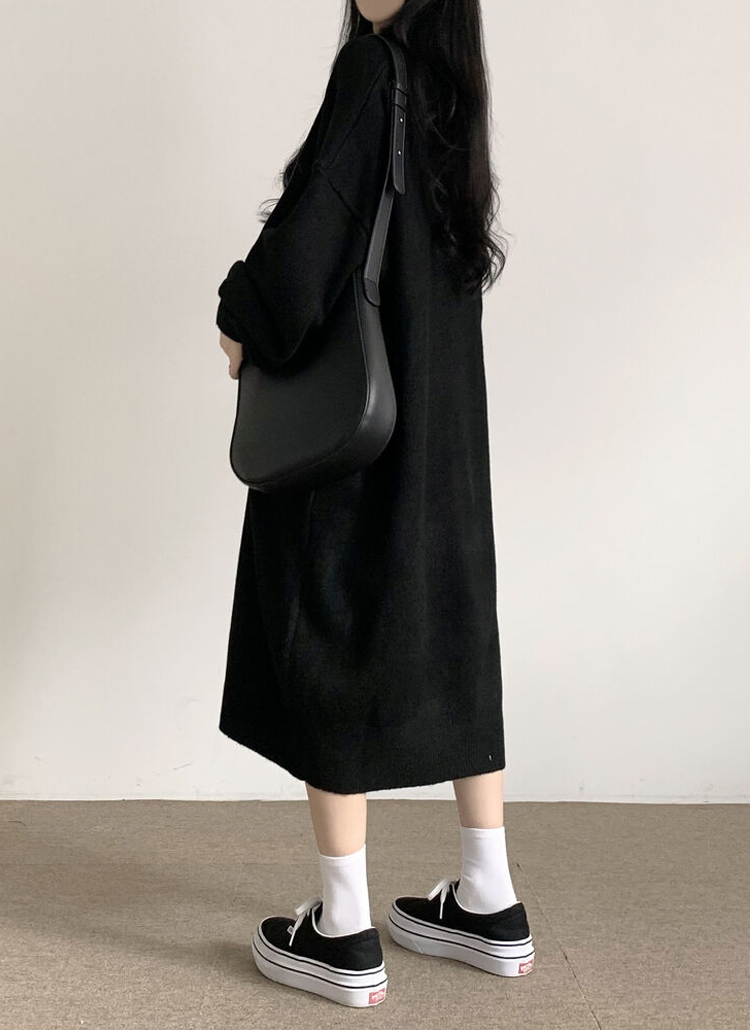 DIOR　黒ニットワンピース9号　未使用保管品 ウール混オーバーニットワンピース | レディースファッション通販 - DHOLIC