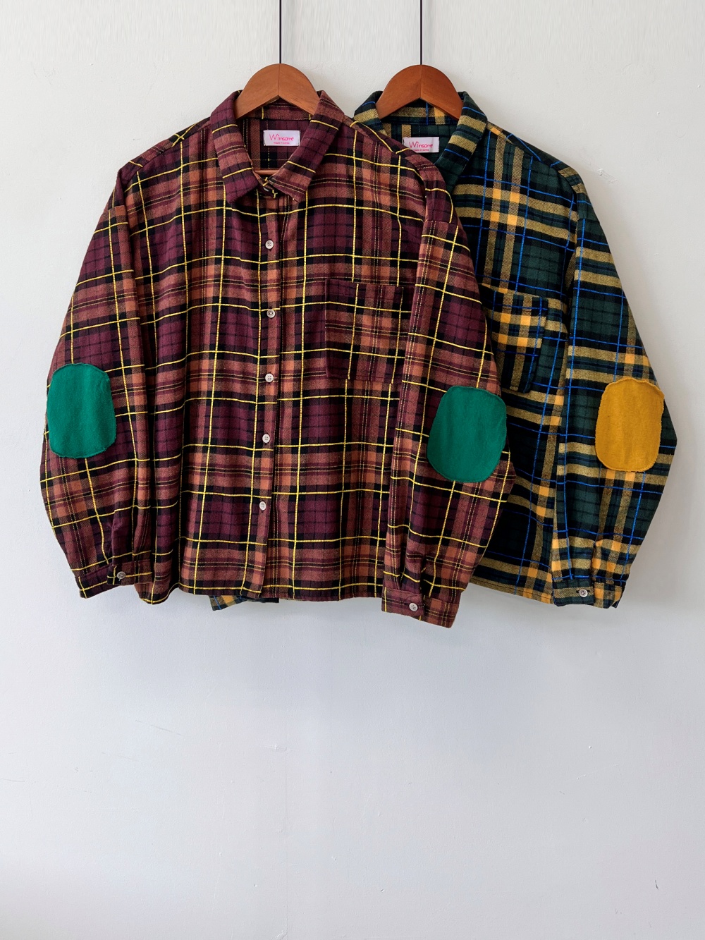 USA製OregonianOutfitterエルボーパッチオンブレチェックシャツ CALTOP USA製 Ombre Check L/S Shirt (キャルトップ オンブレ