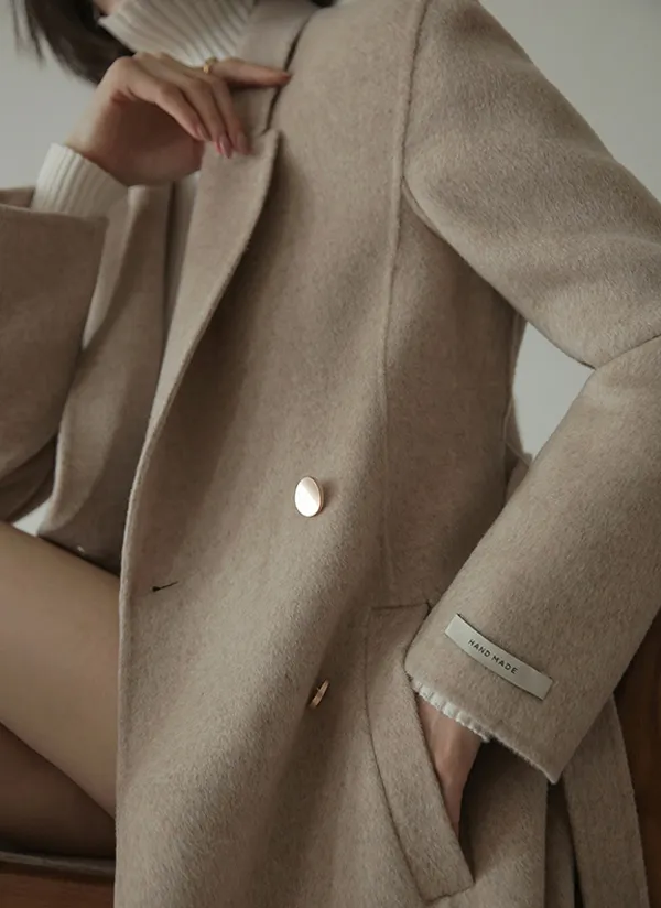 nuebyas hand made wool coat ハンドメイドウールコート（ウール混  