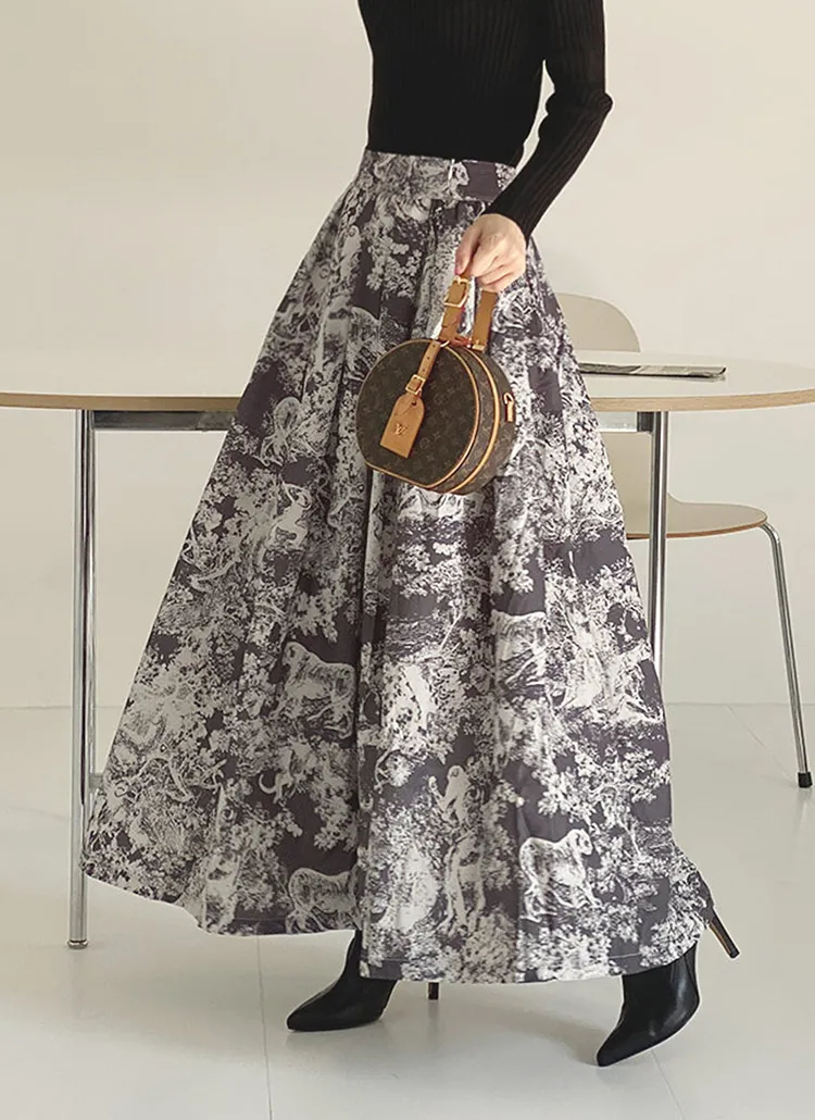 トワルドジュイイージーフレアスカート | DHOLIC | 詳細画像1