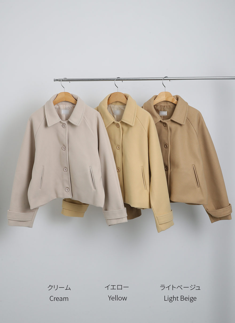 カラーラグランショートジャケット | DHOLIC | 詳細画像14