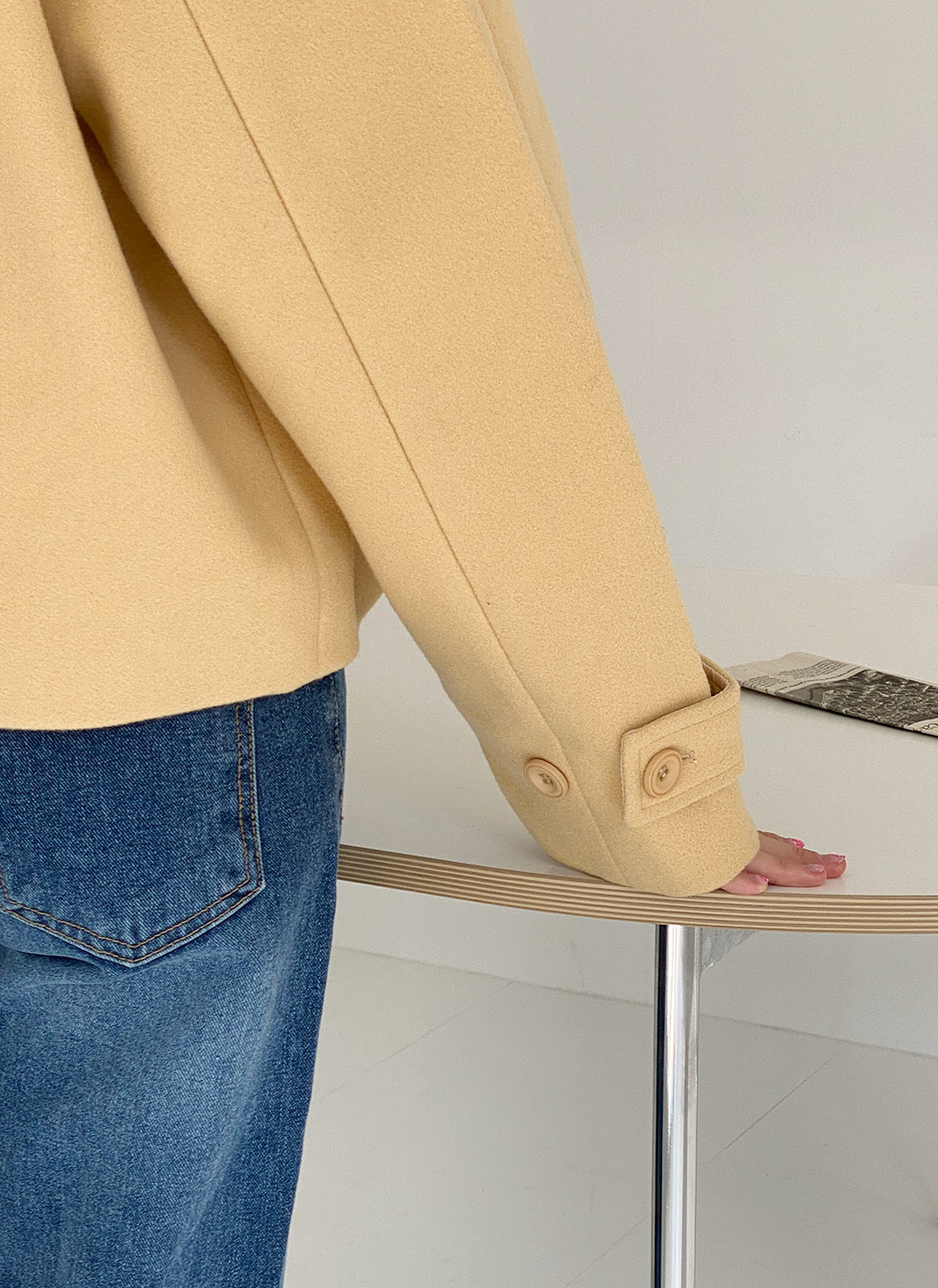 カラーラグランショートジャケット | DHOLIC | 詳細画像5