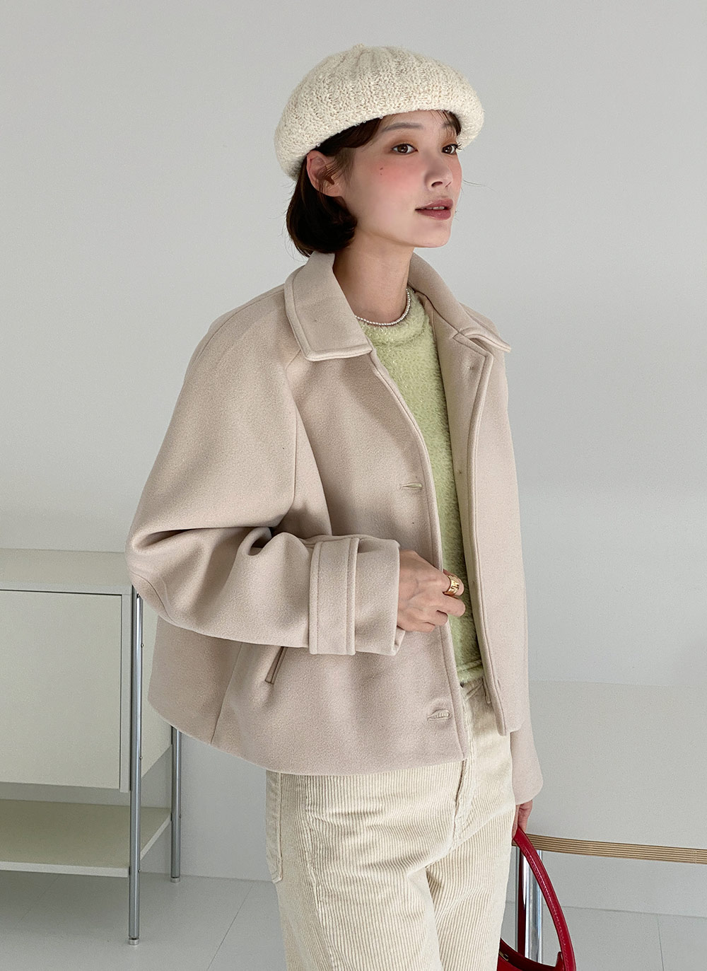 カラーラグランショートジャケット | DHOLIC | 詳細画像10