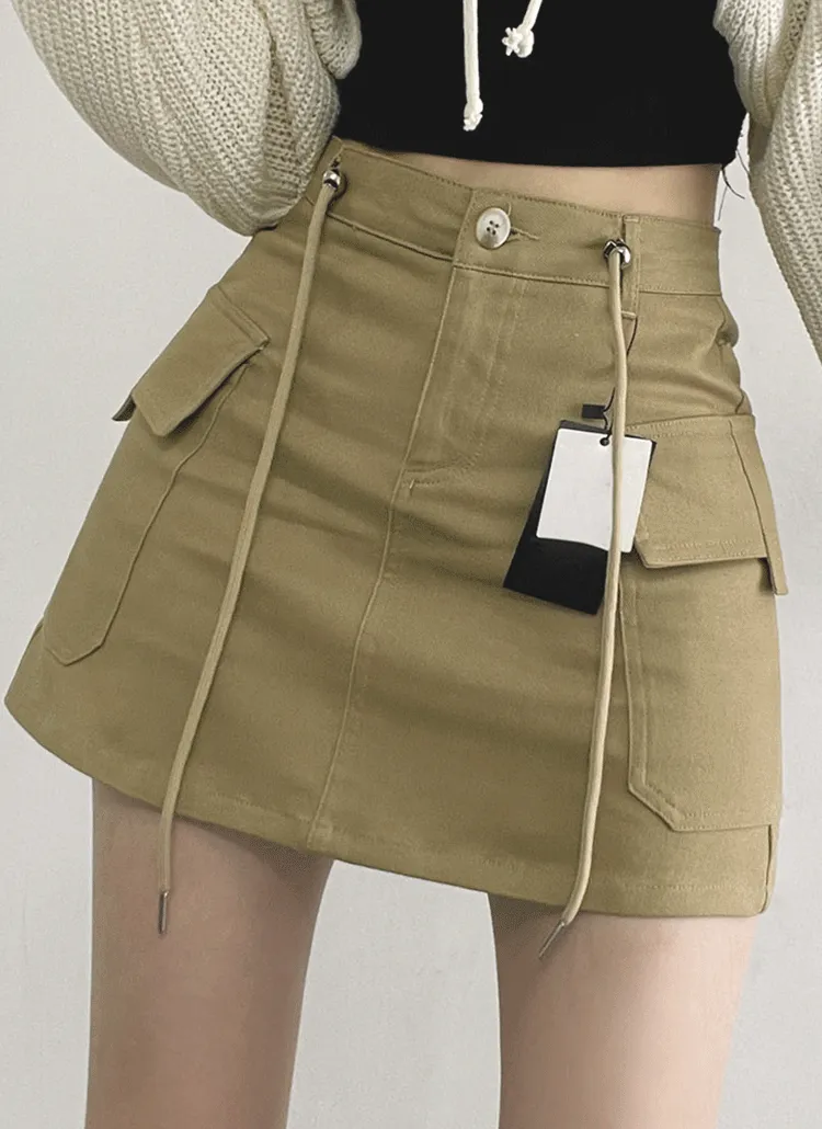 2TYPEパンツ裏地カーゴミニスカート | withhuilin | 詳細画像1