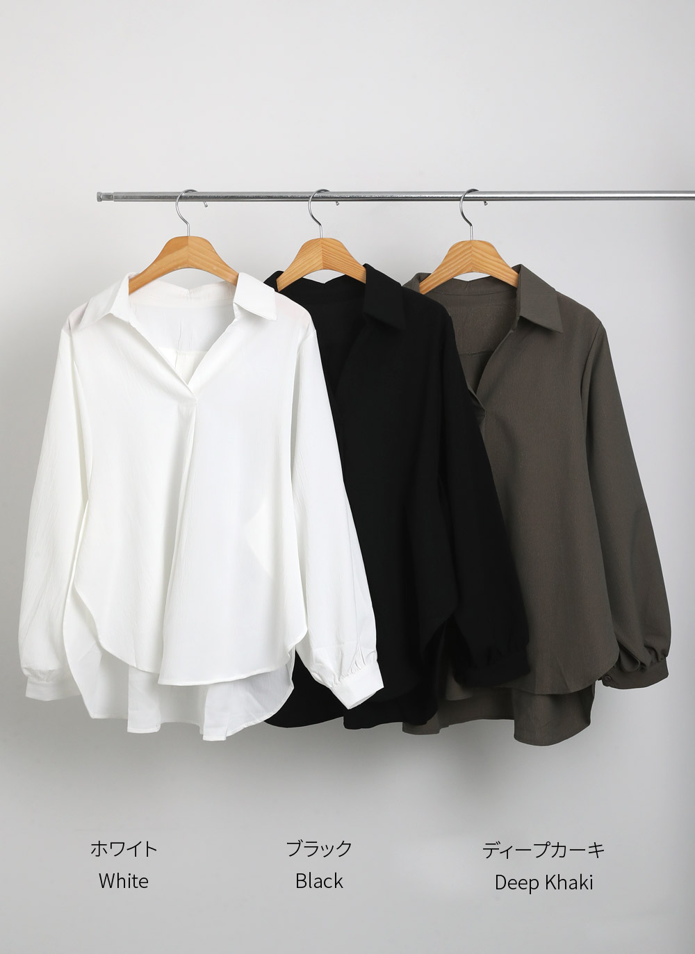 スキッパーアンバランスシャツ | DHOLIC | 詳細画像13