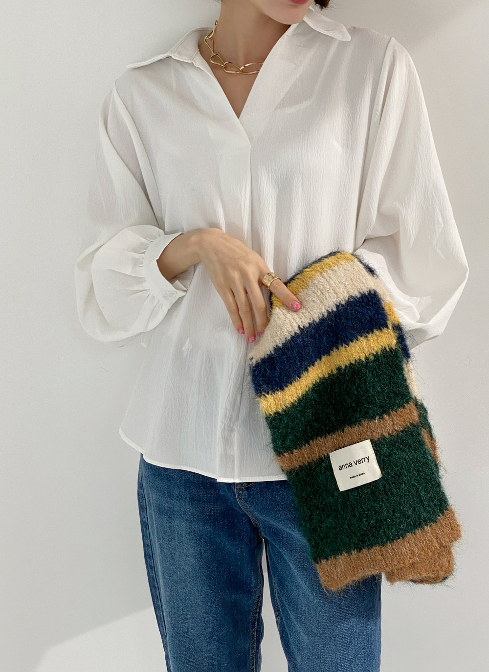 スキッパーアンバランスシャツ | DHOLIC | 詳細画像2