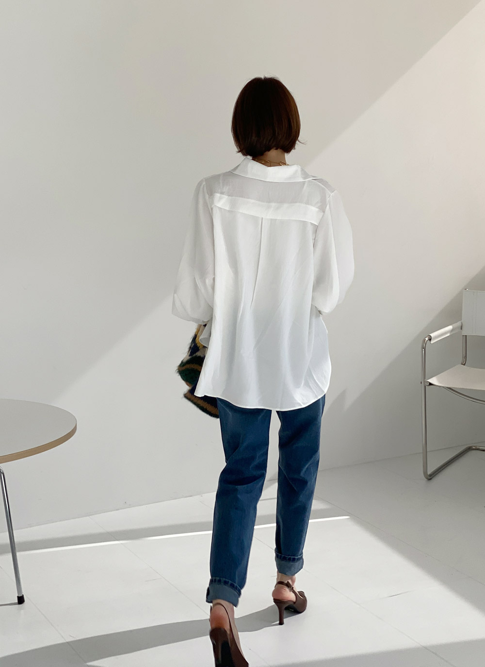 スキッパーアンバランスシャツ | DHOLIC | 詳細画像8