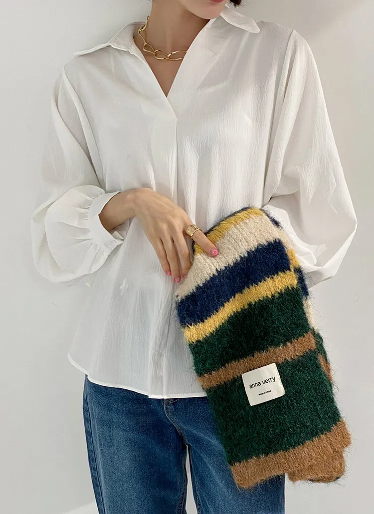 スキッパーアンバランスシャツ | DHOLIC | 詳細画像1