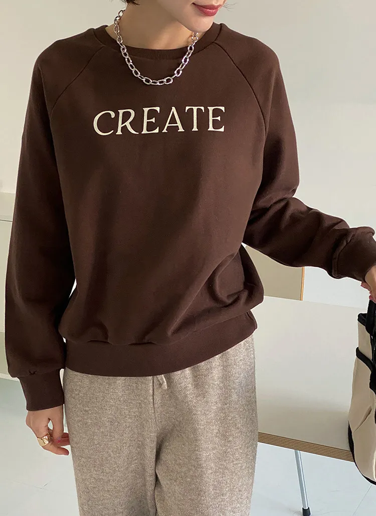 CREATEラグランスウェット | DHOLIC | 詳細画像1