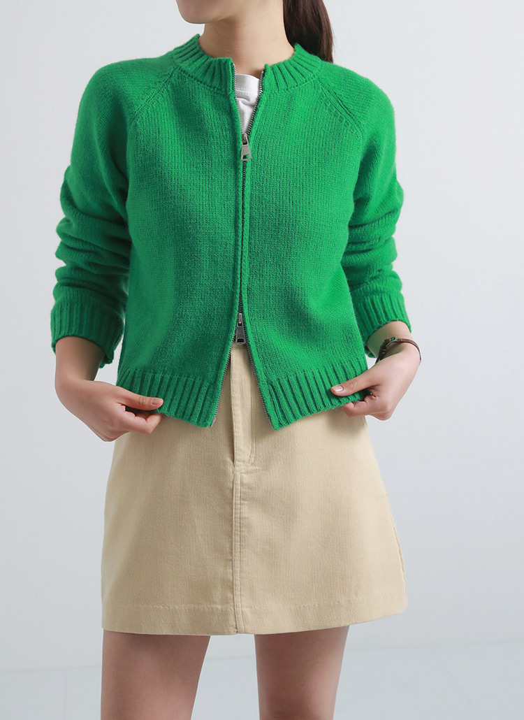 ラグランダブルジップカーディガン | レディースファッション通販 - DHOLIC