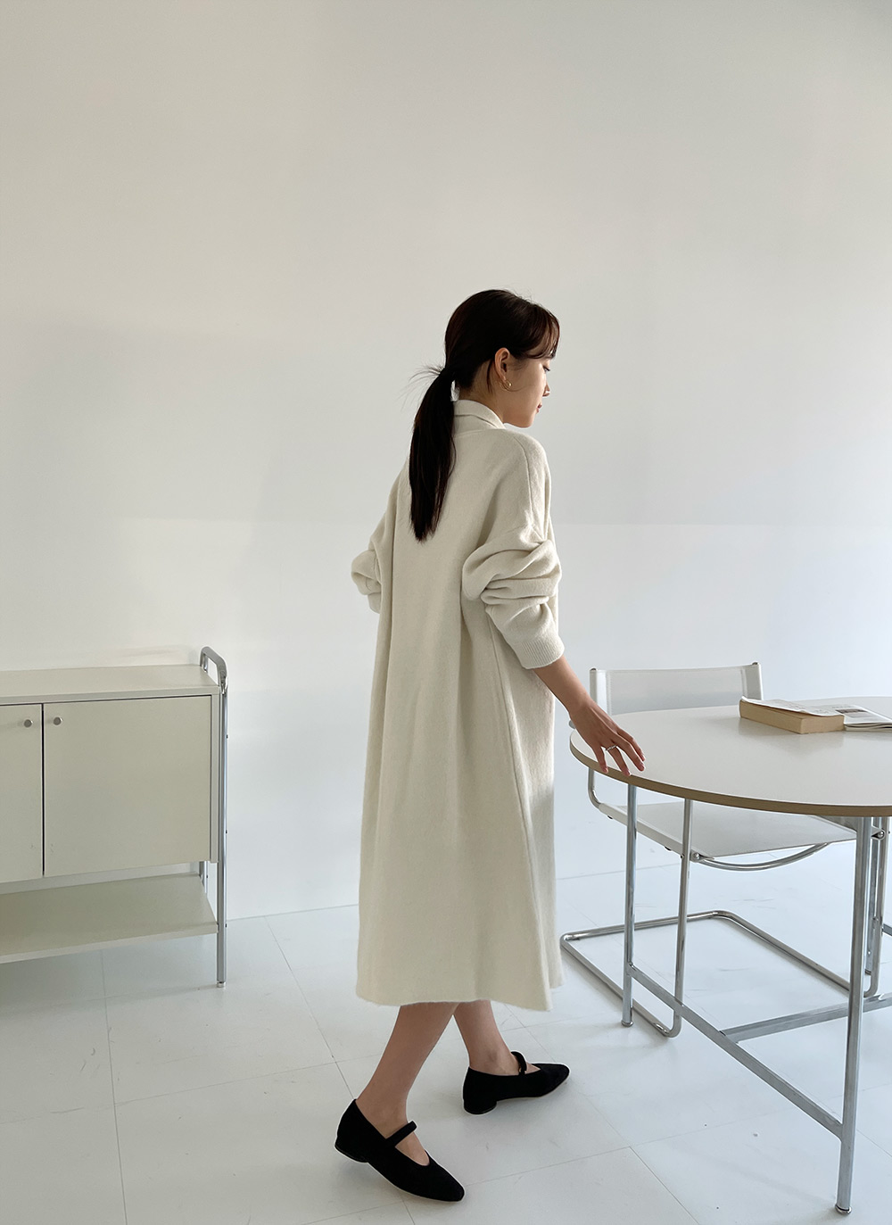 ロングカーディガン&ノースリリブワンピSET | レディース