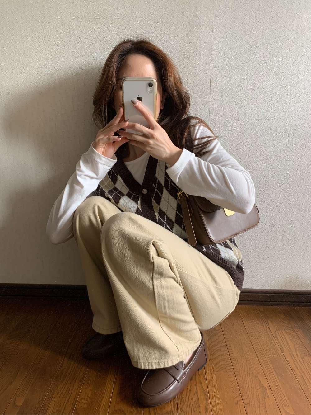 アーガイル柄ニットベスト | レディースファッション通販 - DHOLIC