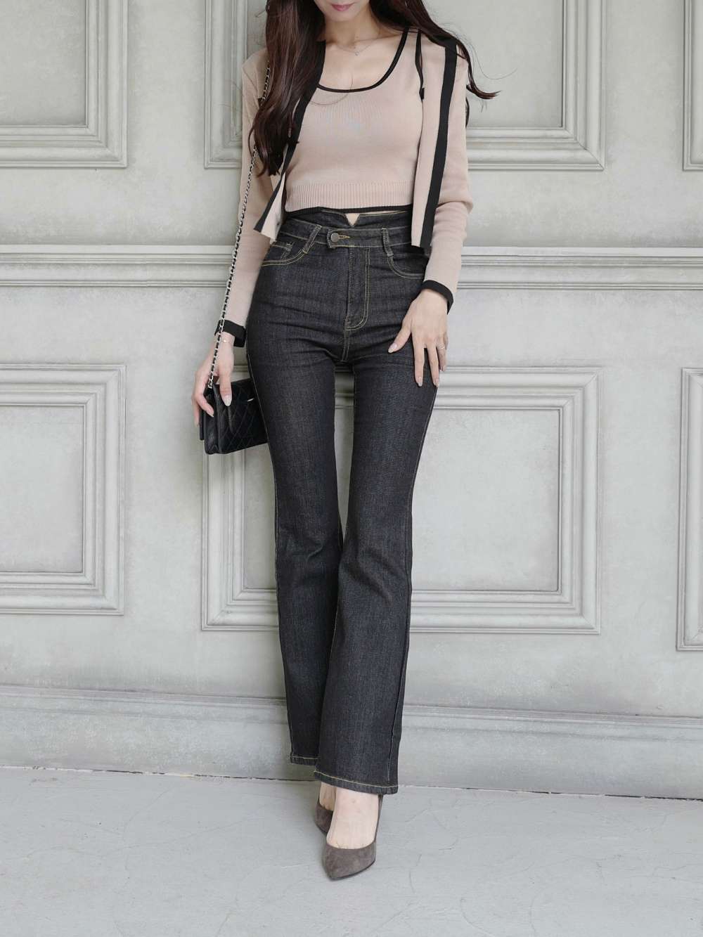 ☆24FW☆MILA ハイウエストデニムパンツ/RECTO☆ FREE STYLISTS ジーンズ デニム デニムパンツ 美脚ハイウエスト