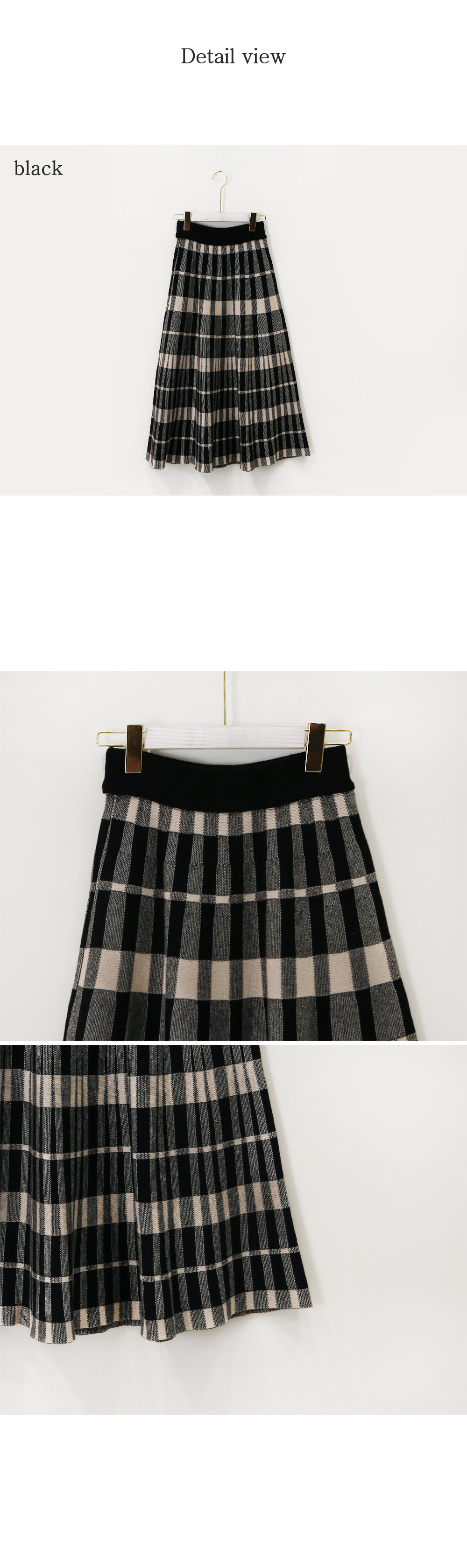 *再入荷*チェック柄ニットフレアスカート | 詳細画像13