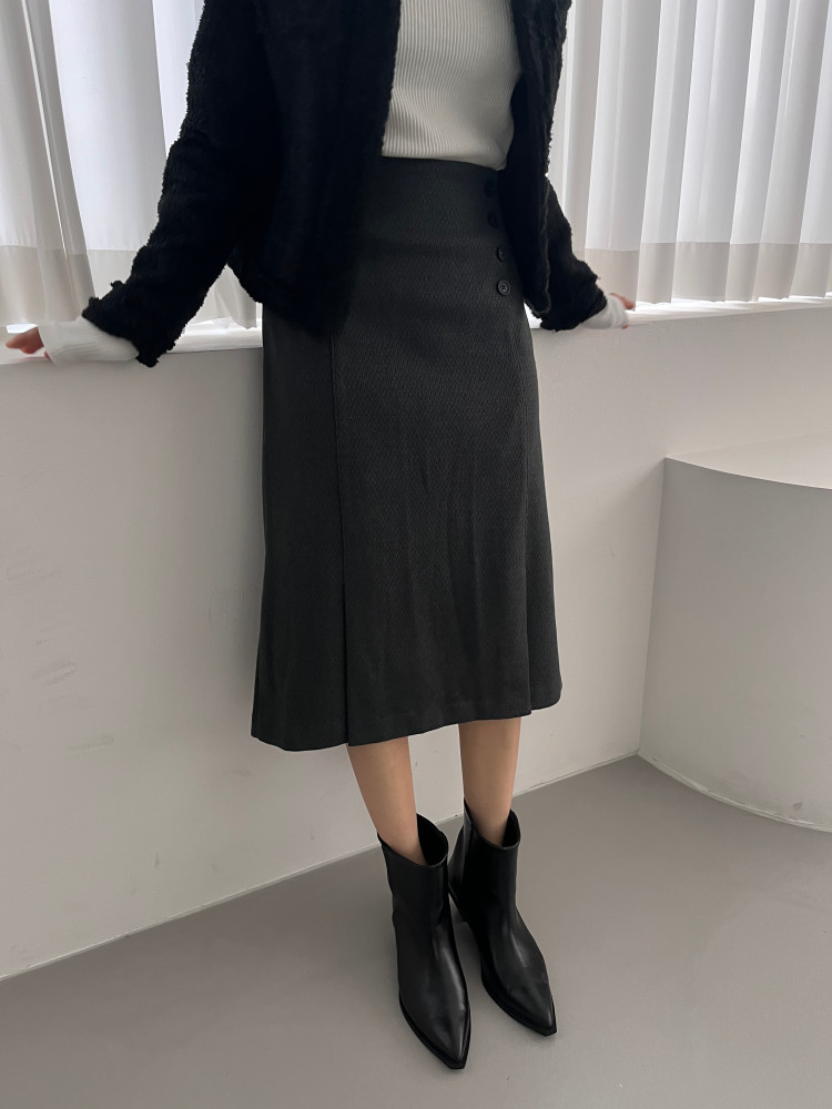 ZARA テクスチャー　ペンシルスカート　スリット